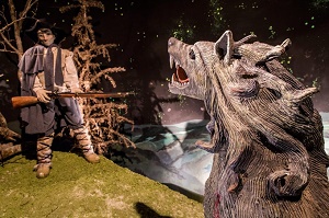 Scene du musee fantastique de la bete du gevaudan a saugues en haute loire